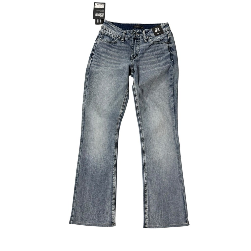 Womens Silver jeans Suki Slim boot‎ Mid rise Curvy Fit Tagged 26/35 NWT - Picture 2 of 10